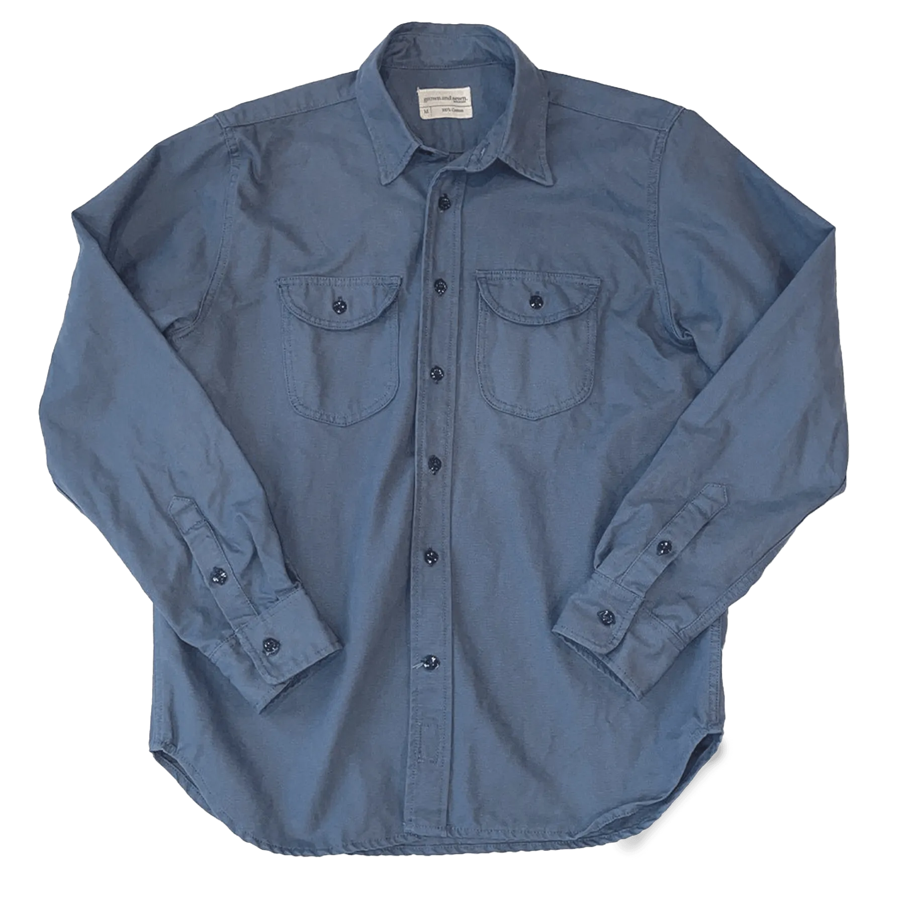 Walsh Work Shirt - 8 oz. Brushed Canvas - Atlantic