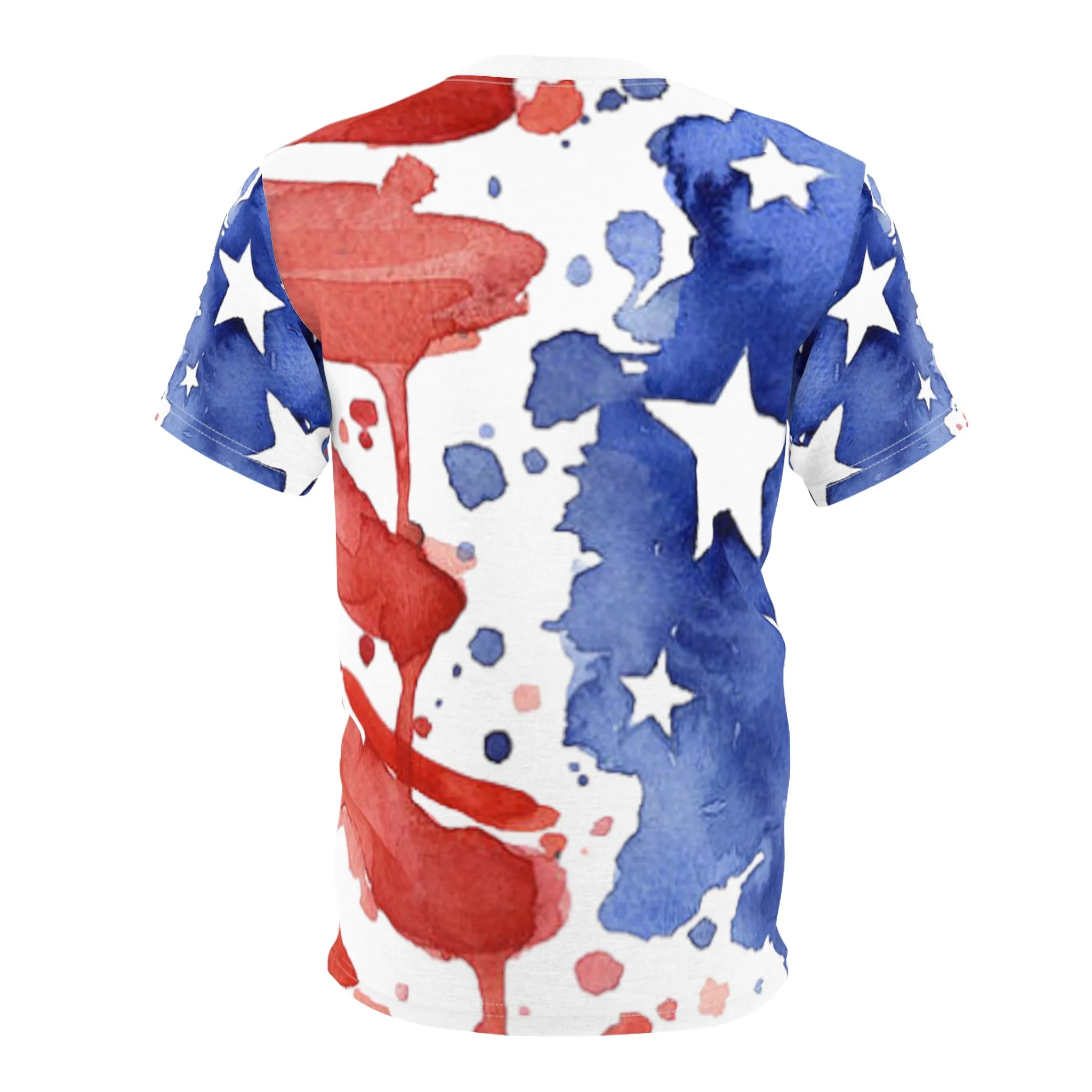 Water Color American Flag AOP Tshirt