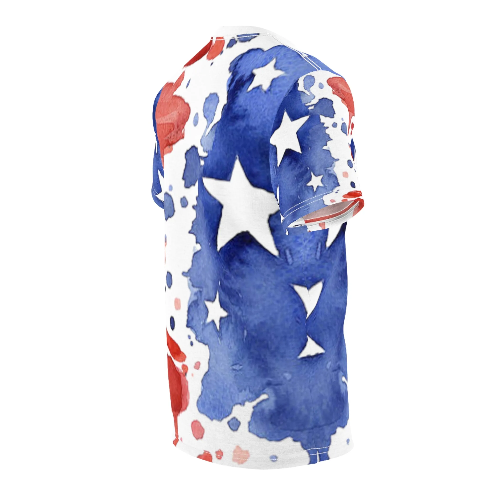 Water Color American Flag AOP Tshirt