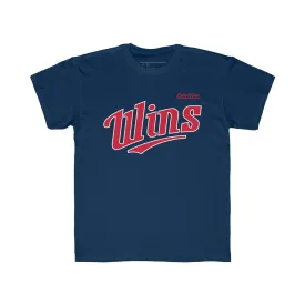 Wins Short Sleeve T-Shirt Navy Youth Quickstrike